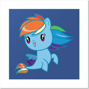 Seapony Rainbow Dash Posters and Art